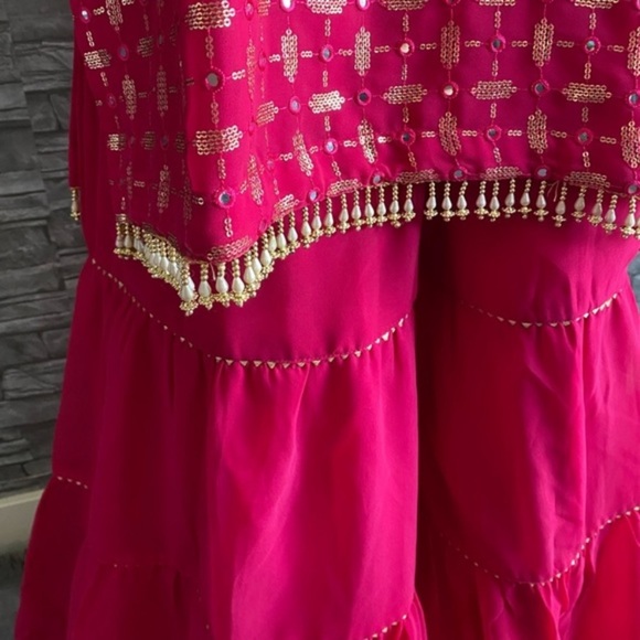 Indian Pakistani Sharara Suit - Picture 3 of 4
